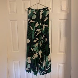 Flowing split front rayon pants